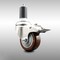Service Caster 3 Inch 316SS Maroon Poly Swivel 1-1/4 Inch Expanding Stem Caster Lock Brake SCC SCC-SS316TTLEX20S314-PPUB-MRN-114 - alternate 4